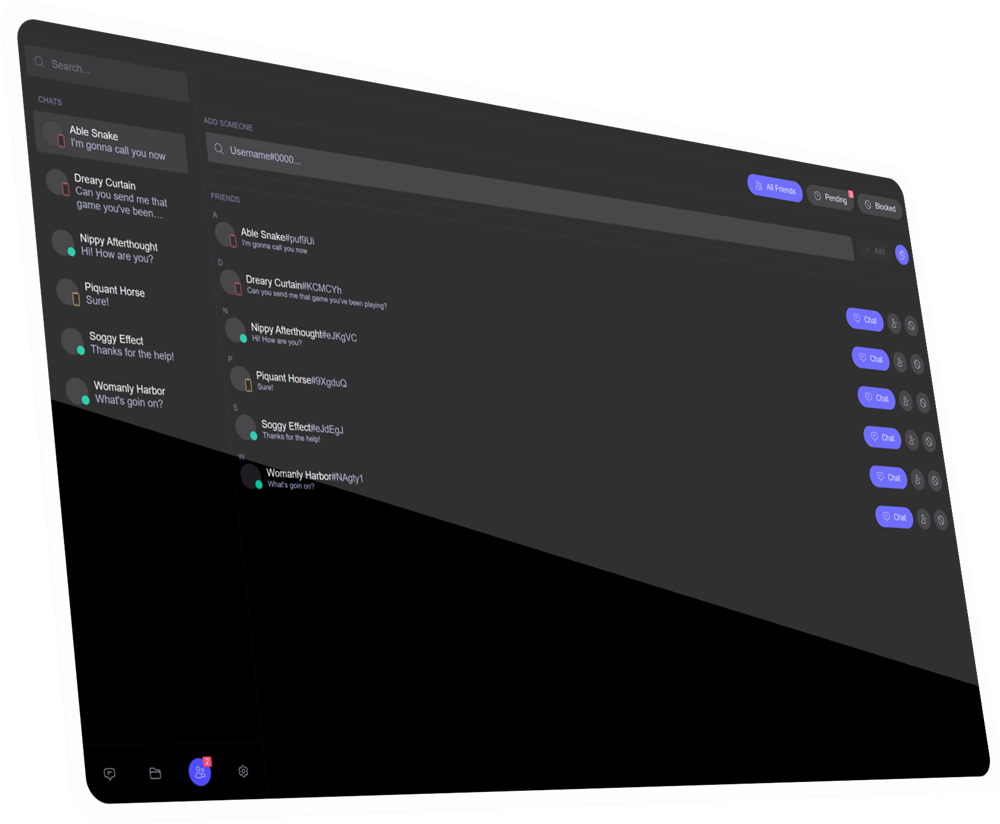 Friends UI